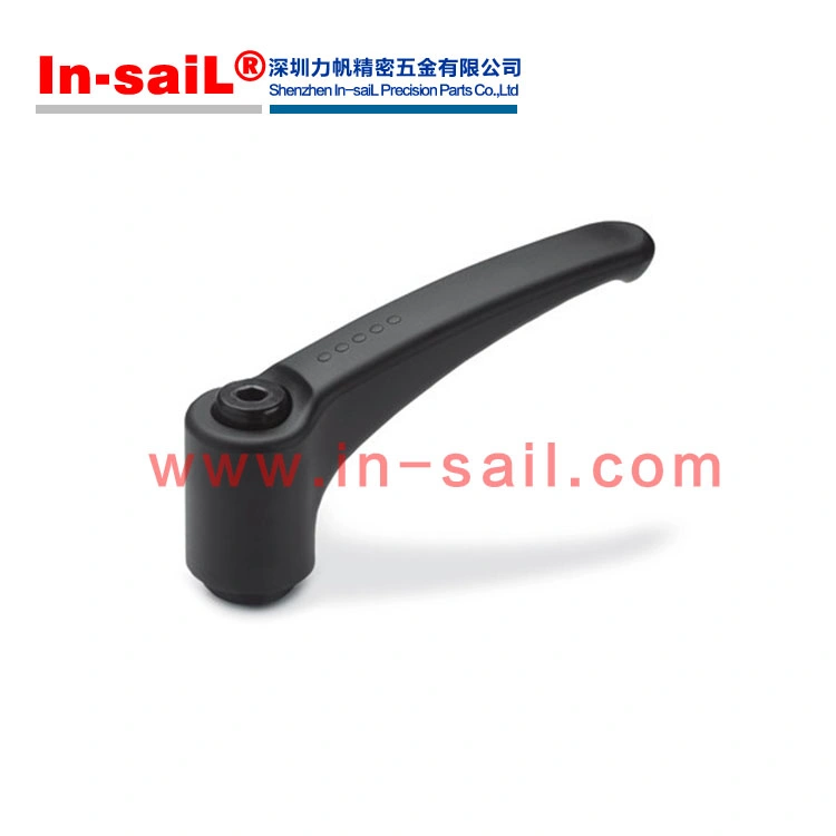 Crank Handles with Revolving Handle and Black-Oxide Steel Boss with Square Through-Hole H9