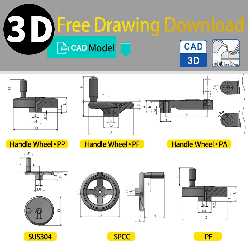 Customized Handwheel CNC Revolving Handle