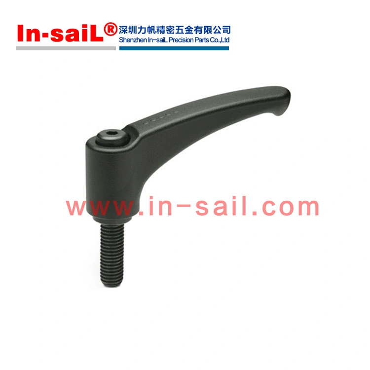 Crank Handles with Revolving Handle and Black-Oxide Steel Boss with Square Through-Hole H9