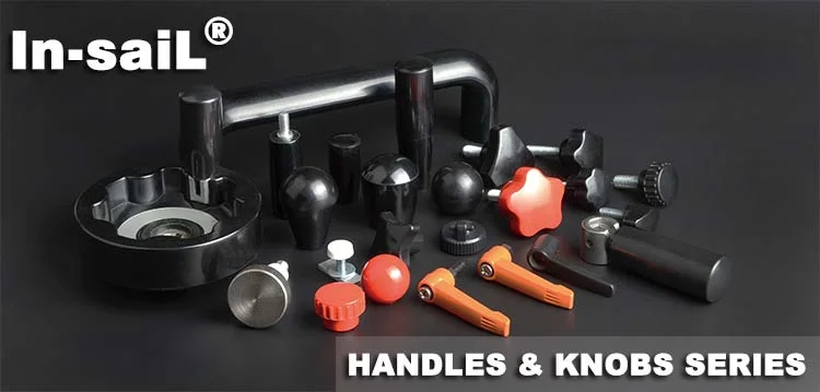 Crank Handles with Revolving Handle and Black-Oxide Steel Boss with Square Through-Hole H9